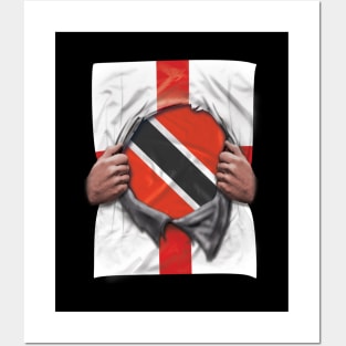 Trinidad And Tobago Flag English Flag Ripped - Gift for Trinidadian And Tobagoan From Trinidad And Tobago Posters and Art